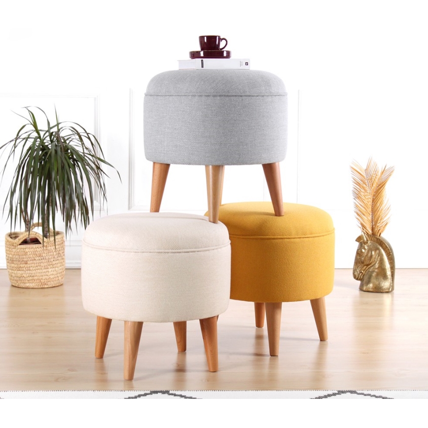 Pouf PIXI Ø 40 cm, giallo
