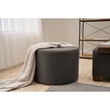 Pouf RABO Ø 58 cm antracite