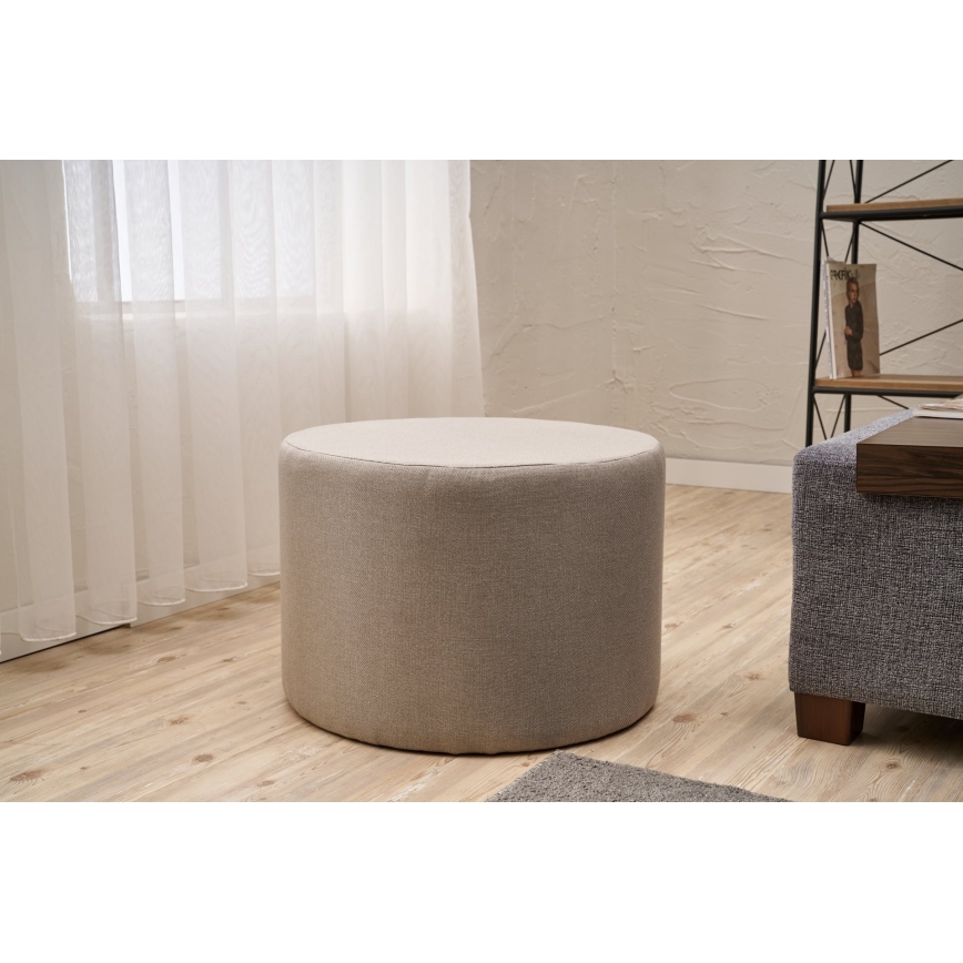 Pouf RABO Ø 58 cm beige