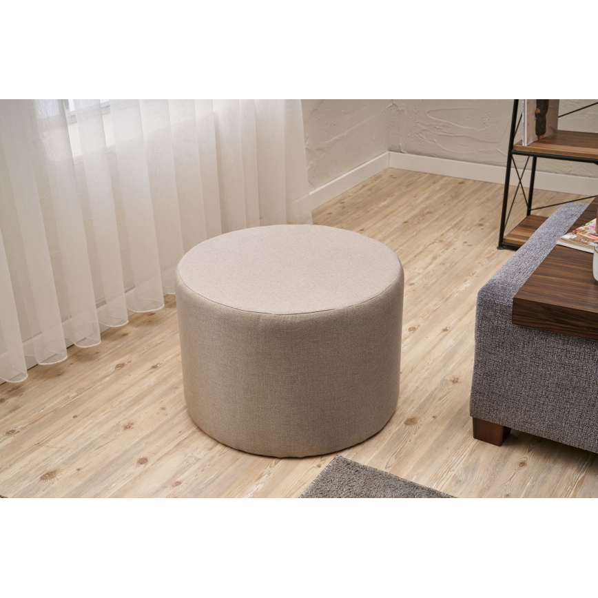 Pouf RABO Ø 58 cm beige