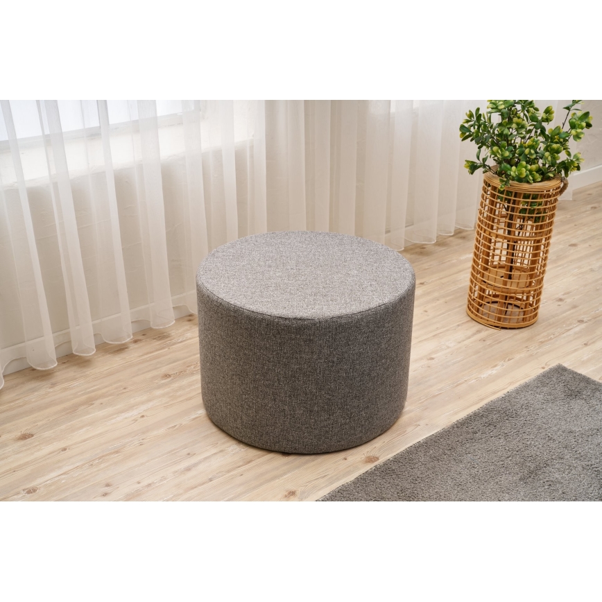 Pouf RABO Ø 58 cm grigio