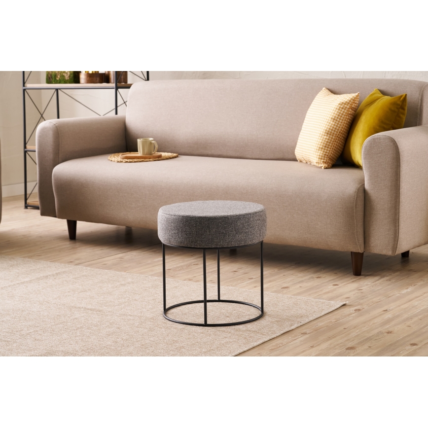 Pouf RELO Ø 40 cm antracite