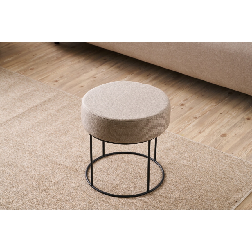 Pouf RELO Ø 40 cm beige