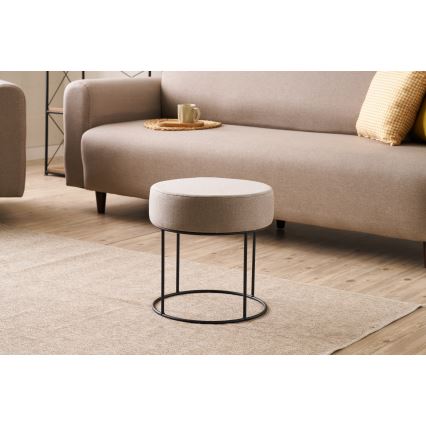 Pouf RELO Ø 40 cm beige