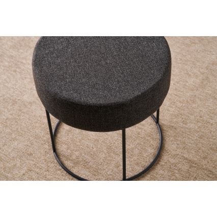 Pouf RELO Ø 40 cm marrone scuro