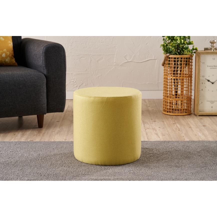 Pouf RONDO, diam. 40 cm, giallo