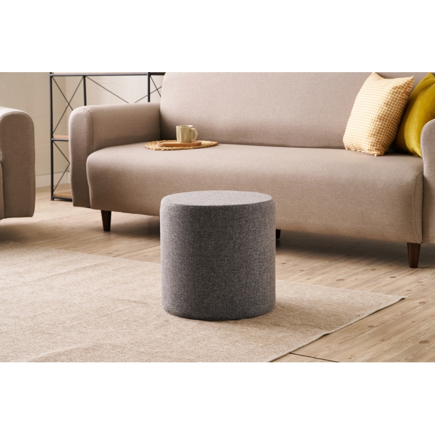 Pouf RONDO Ø 40 cm antracite