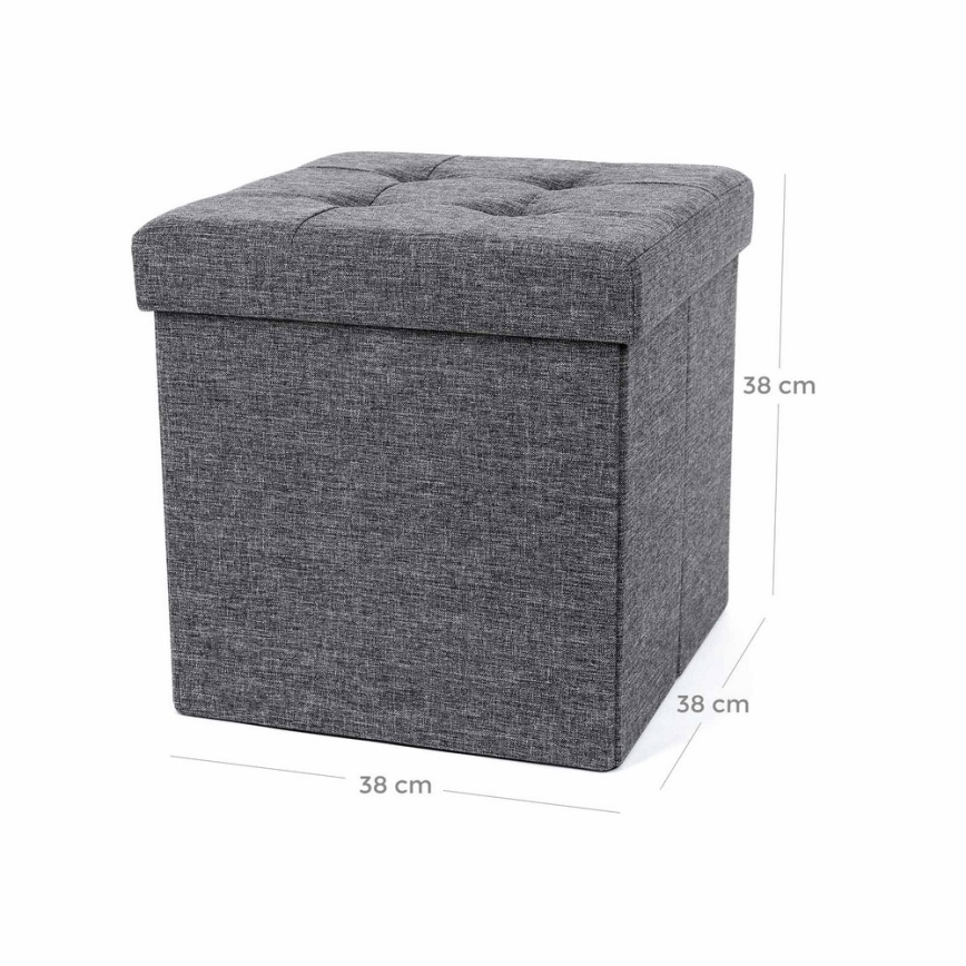 Pouf SULTAN 38x38 cm grigio