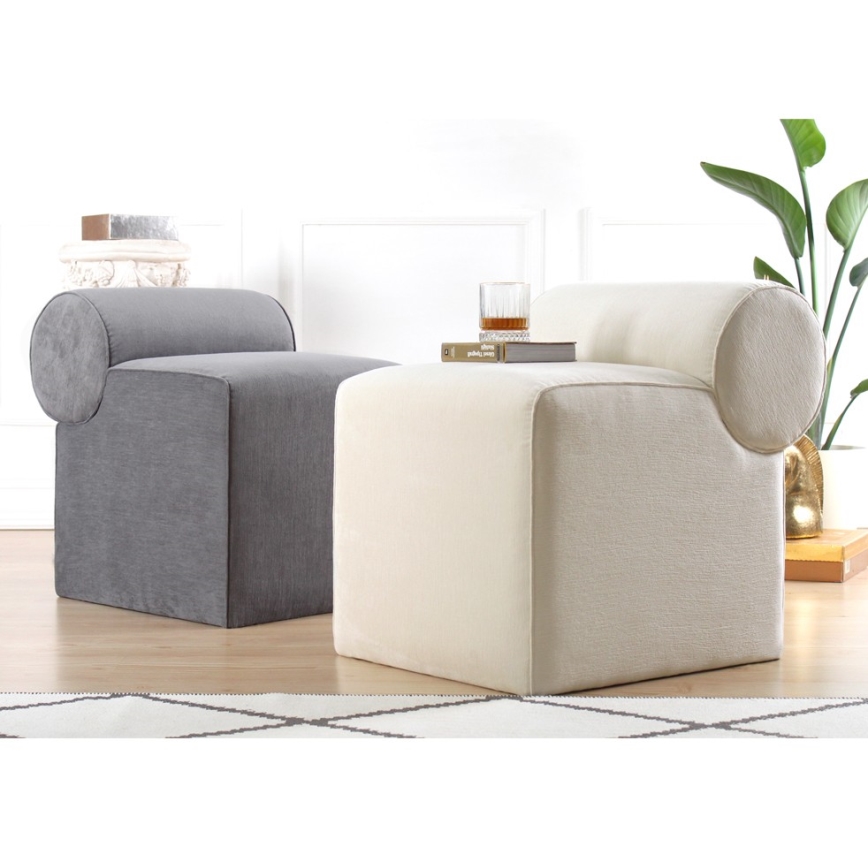 Pouf TIKI 47x45 cm crema