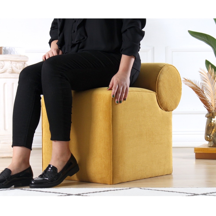 Pouf TIKI 47x45 cm giallo