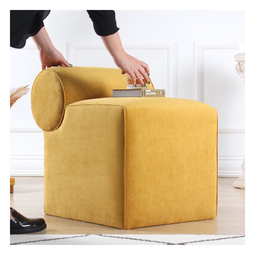 Pouf TIKI 47x45 cm giallo