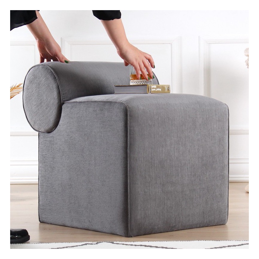 Pouf TIKI 47x45 cm grigio