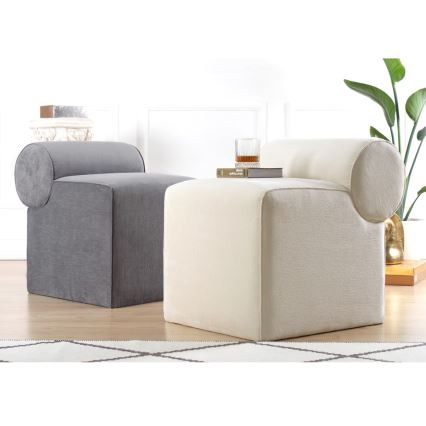 Pouf TIKI 47x45 cm grigio
