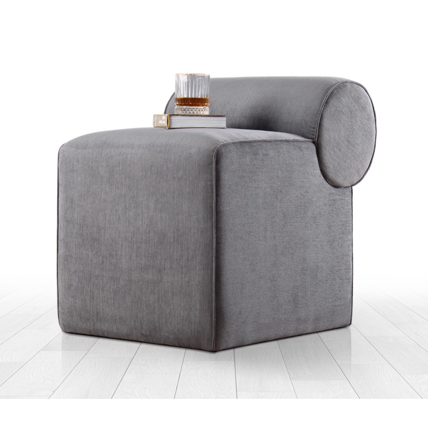 Pouf TIKI 47x45 cm grigio