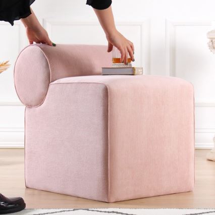 Pouf TIKI 47x45 cm rosa