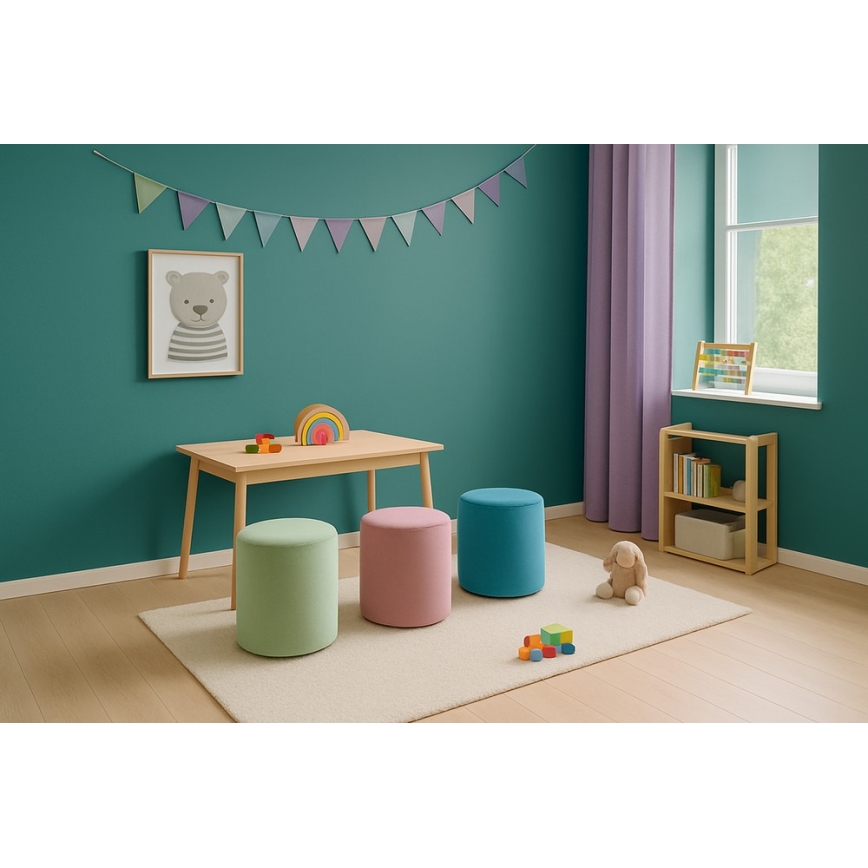 Pouf VEX, diametro 36 cm, rosa