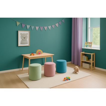 Pouf VEX, diametro 36 cm, verde chiaro