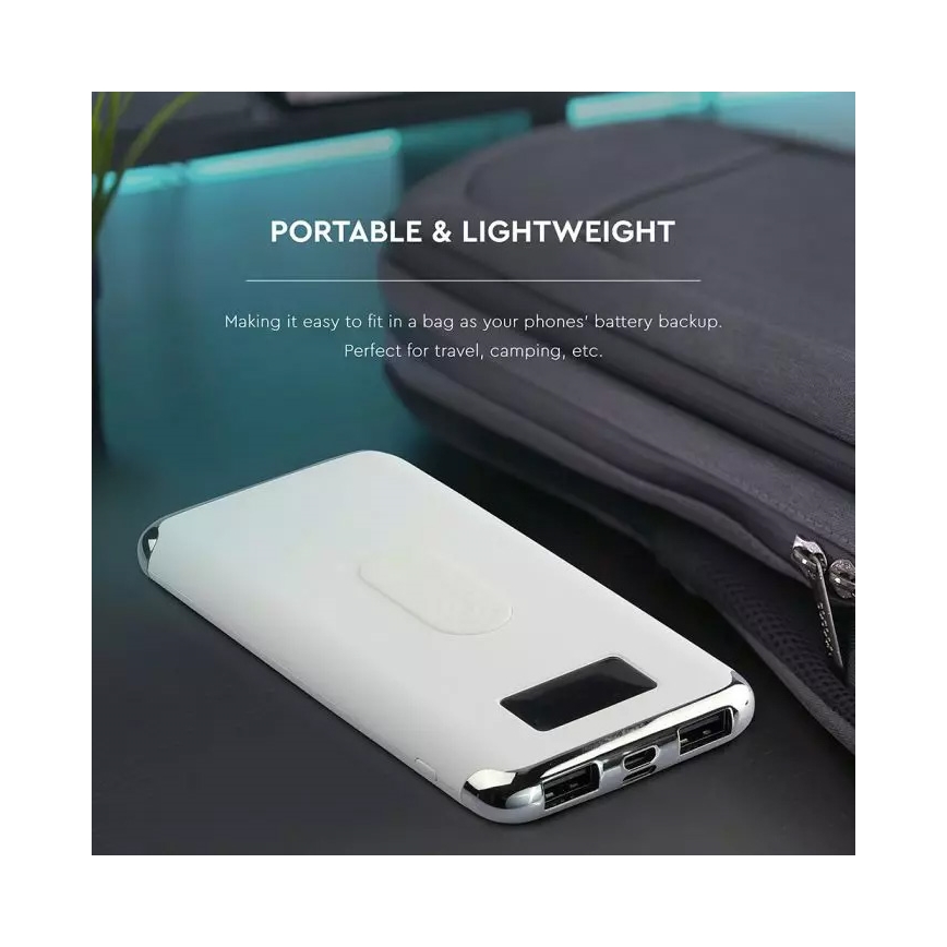 Power Bank 10 000 mAh/3,7V con ricarica wireless