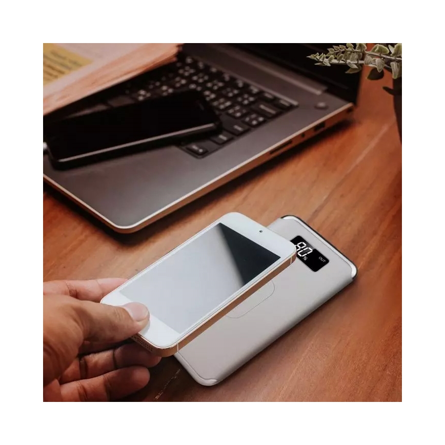 Power Bank 10 000 mAh/3,7V con ricarica wireless