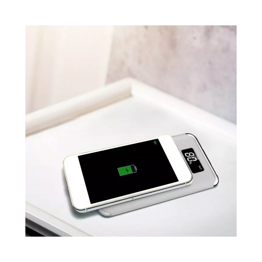 Power Bank 10 000 mAh/3,7V con ricarica wireless
