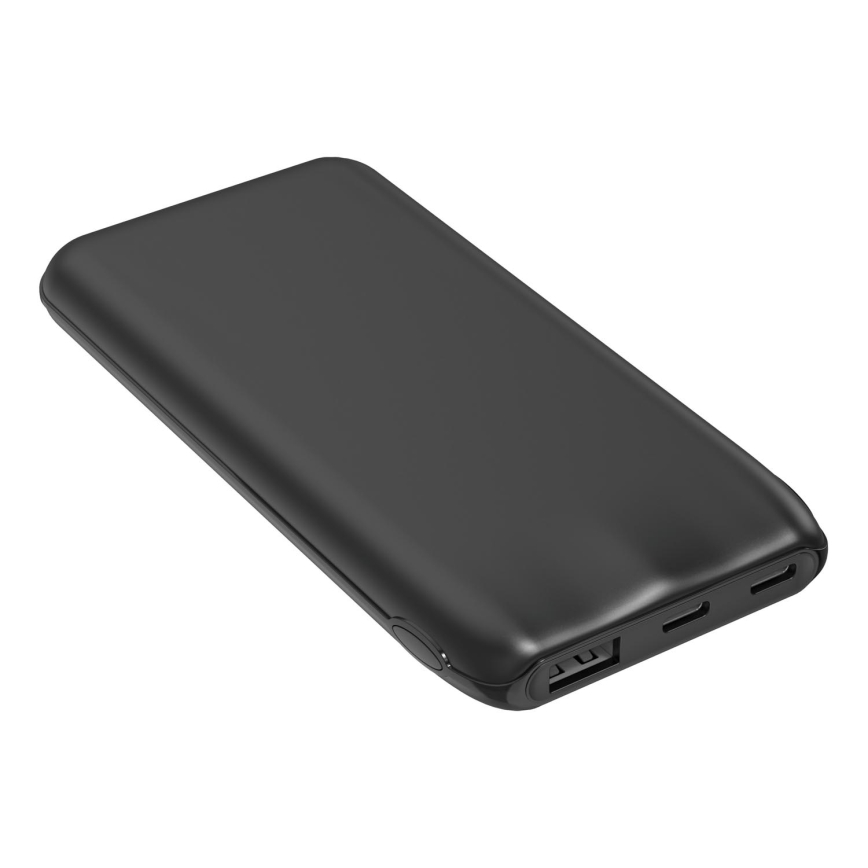 Power Bank 10000 mAh 10W Power Delivery 2xUSB-C + 1xUSB-A nero