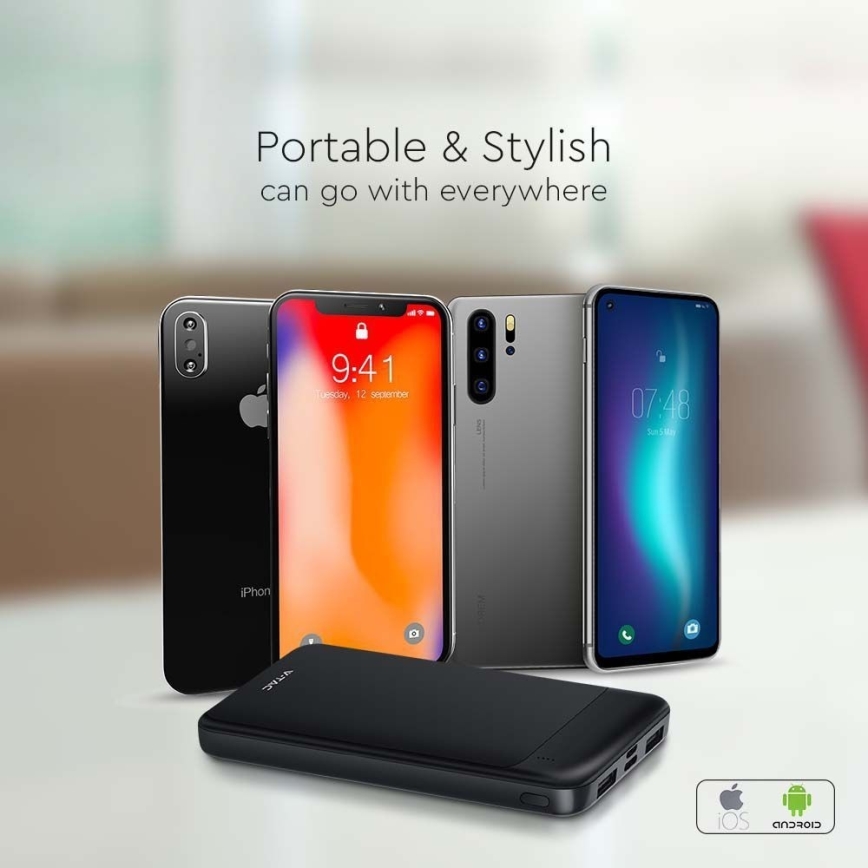 Power Bank Power Delivery 10000mAh/22,5W/5V nero