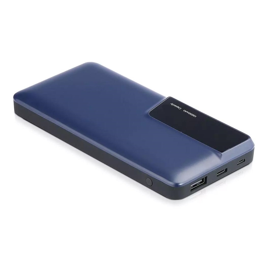 Power Bank con display 10000mAh/3,7V blu