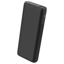 Power Bank con LED display Power Delivery 20000 mAh/65W/3,7V nero