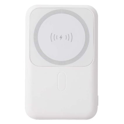 Power Bank magnetico con ricarica wireless Power Delivery 10 000mAh/20W/3,7V bianco