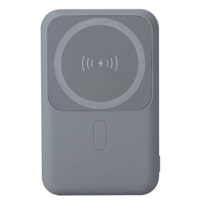 Power Bank magnetico con ricarica wireless Power Delivery 10 000mAh/20W/3,7V grigio