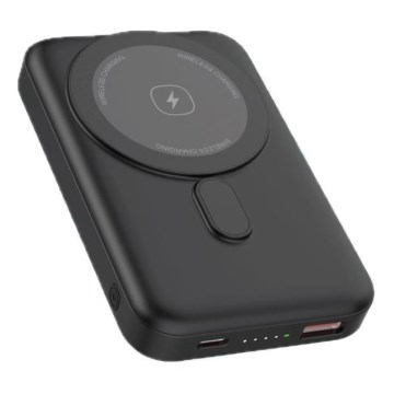 Power Bank magnetico con ricarica wireless MagSafe 10000 mAh 20W Power Delivery nero