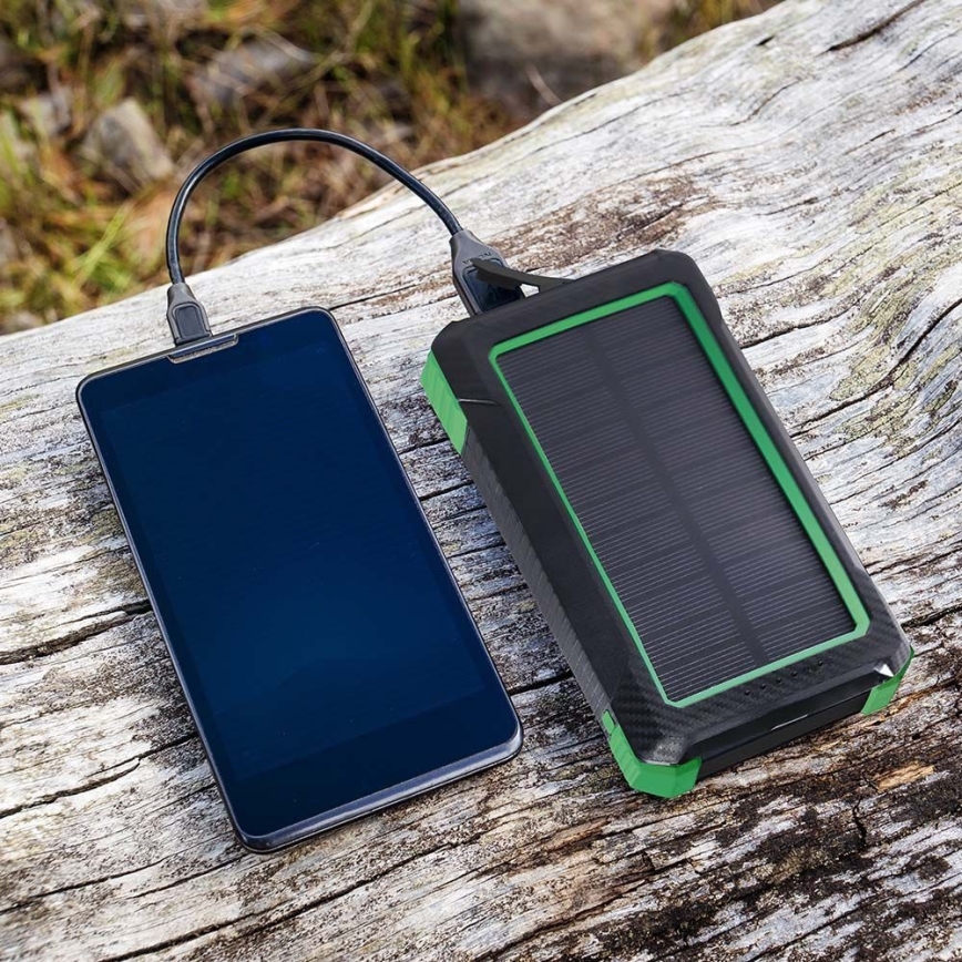 Power Bank solare Power Delivery 10000mAh/10W/5V nero