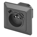 Presa da parete domestica tipo francese con USB-A+USB-C, 250V/16A, antracite