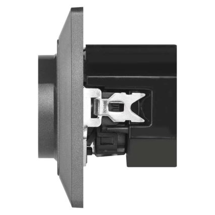 Presa da parete domestica tipo francese con USB-A+USB-C, 250V/16A, antracite