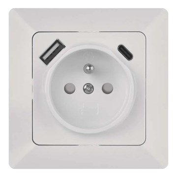Presa domestica con USB A+USB C