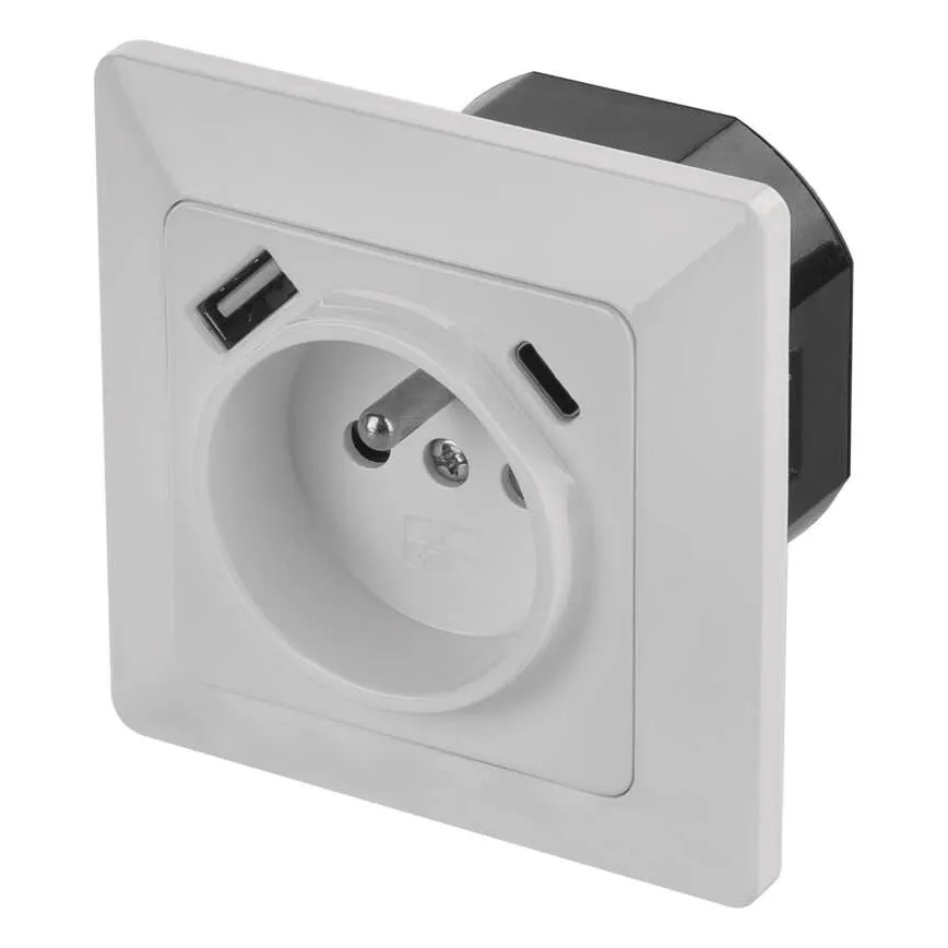 Presa domestica con USB A+USB C