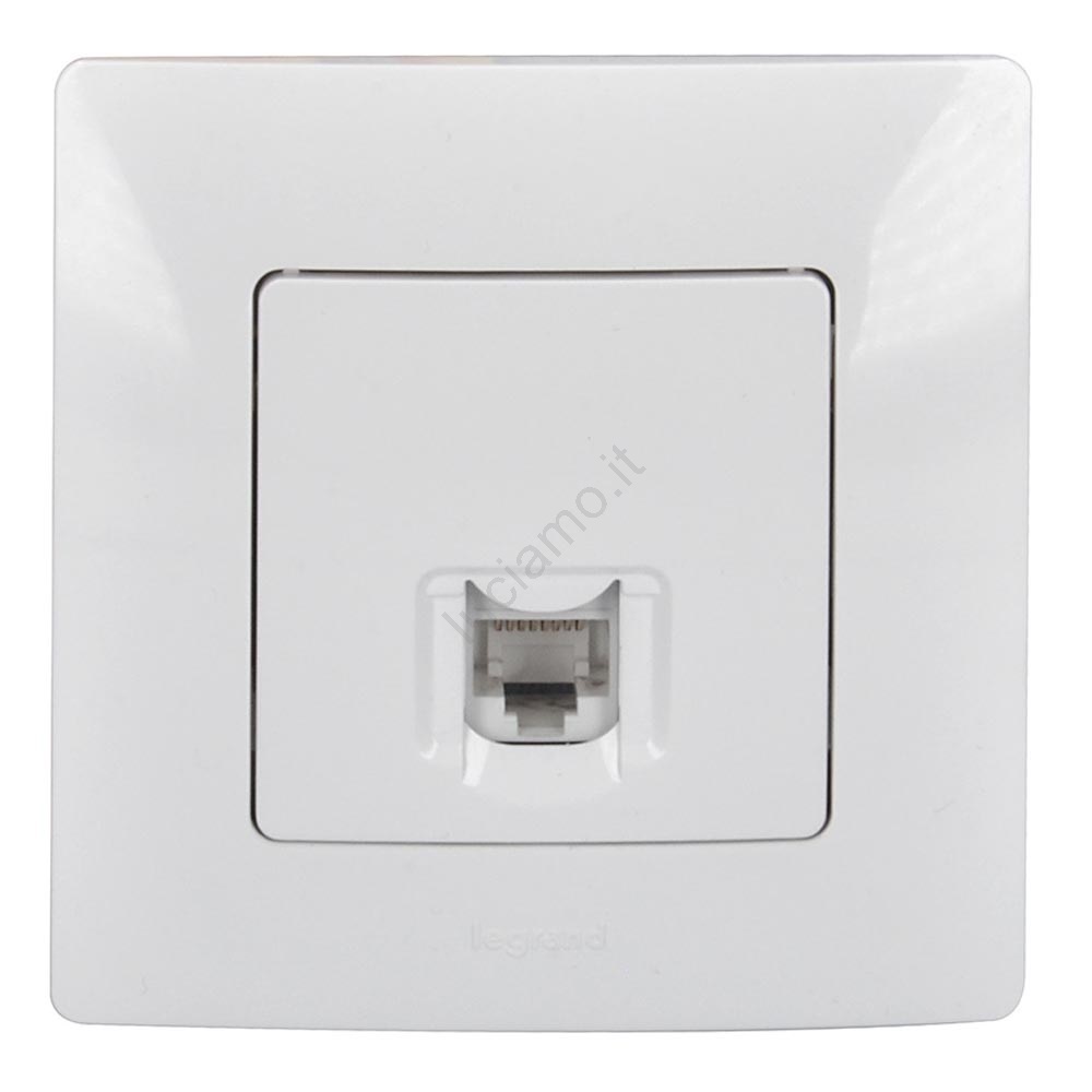 Prise Téléphone T Complet Legrand LEG96514 - Finition NILOE, 8 Contacts