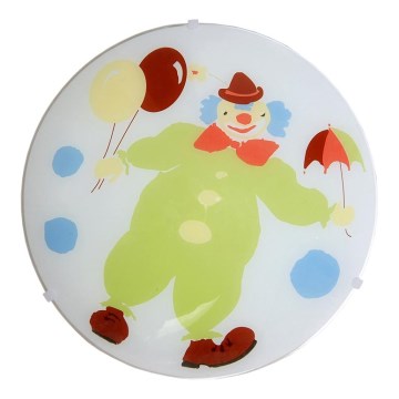 Prezent 1362 - Vetro di ricambio per plafoniera CLOWN E27