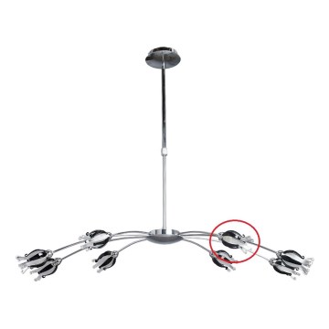 Prezent 14009 - Vetro di ricambio per lampadario BLACK JACK G9 cromo lucido