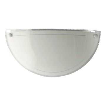 Prezent 1421 NS - Vetro di ricambio per applique DISC E27 12,5x25 cm bianco
