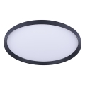 Prezent 17311 - Plafoniera LED ADRA LED/42W/230V + LED/13W 3000/4000/6000K Ø 48,5 cm, nero
