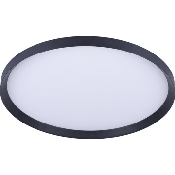 Prezent 17311 - Plafoniera LED ADRA LED/42W/230V + LED/13W 3000/4000/6000K Ø 48,5 cm, nero