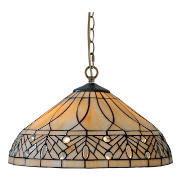 Prezent 241 - Lampadario a catena TIFFANY 2xE27/60W/230V