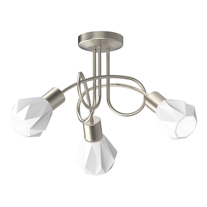 Prezent 27511 - Lampadario a plafone METIS 3xE14/40W/230V cromo opaco