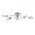 Prezent 27512 - Lampadario a plafone METIS 5xE14/40W/230V cromo opaco