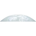 Prezent 45141 - Ricambio in vetro per lampadario PLATE E27 Ø 45 cm trasparente/bianco
