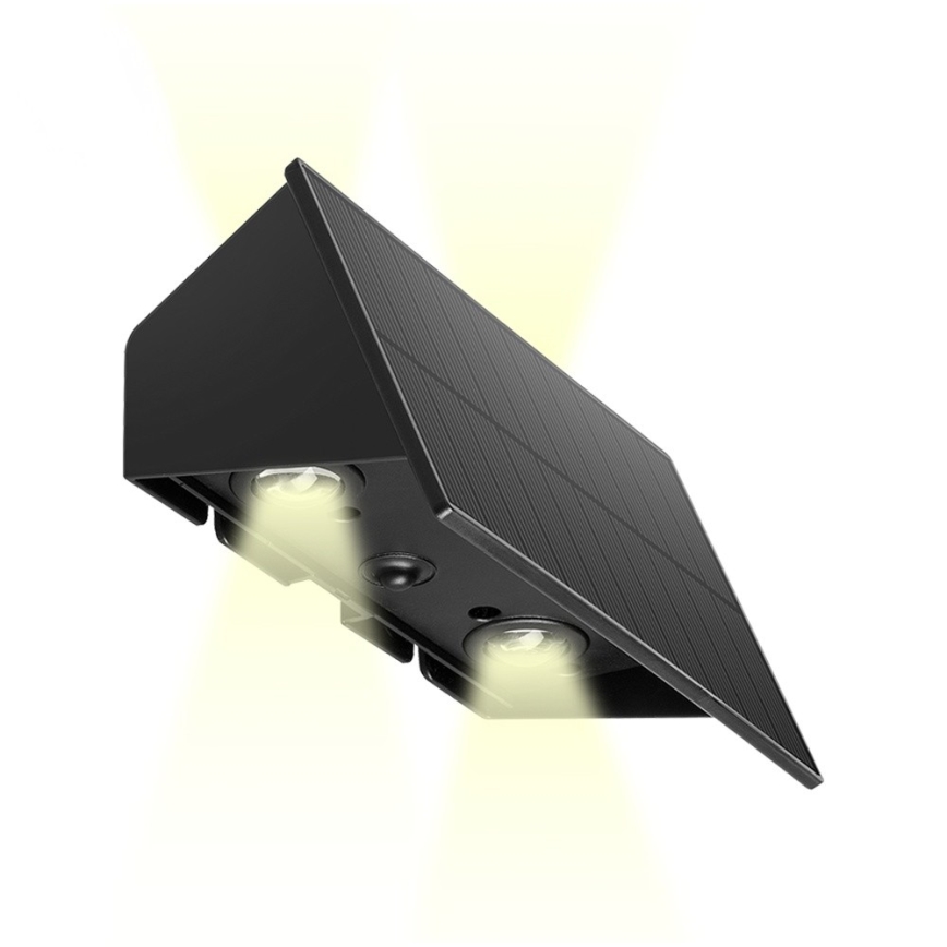 Prezent 65289 - LED Dimmerabile solare Applique SLADA 2xLED/2W/3,7V IP65 1800 mAh