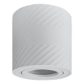 Prezent 71110 - Faretto LOTAR 1xGU10/50W/230V diam. 8 cm, bianco