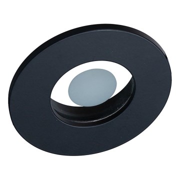 Prezent 71115 - Faretto da incasso per bagno FAY 1xGU10/50W/230V Ø 8,5 cm IP44 nero