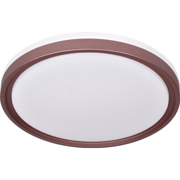 Prezent 71344 - Plafoniera LED dimmerabile FLOREN LED/30W/230V 3000/4000/6500K Ø 41,5 cm marrone